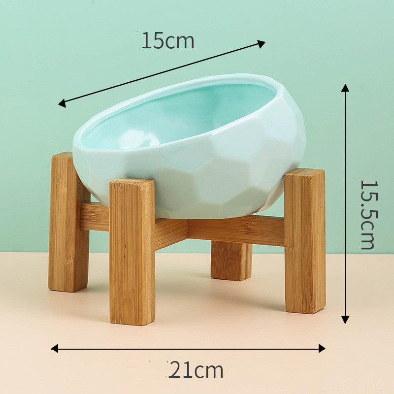 Modern Pet Elevated Ceramic Bowl