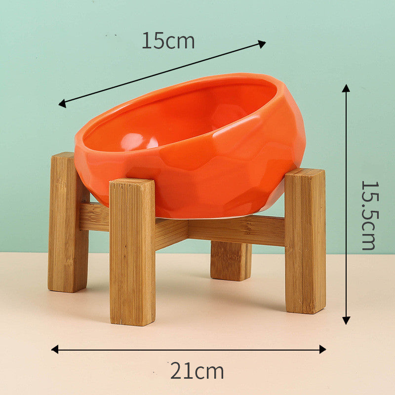 Modern Pet Elevated Ceramic Bowl