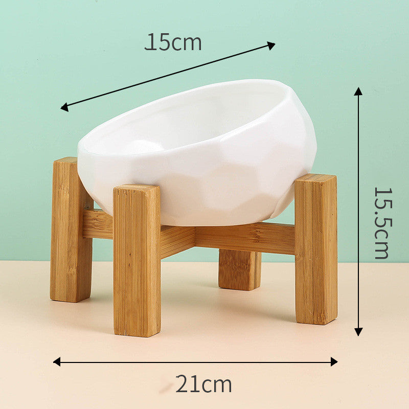 Modern Pet Elevated Ceramic Bowl