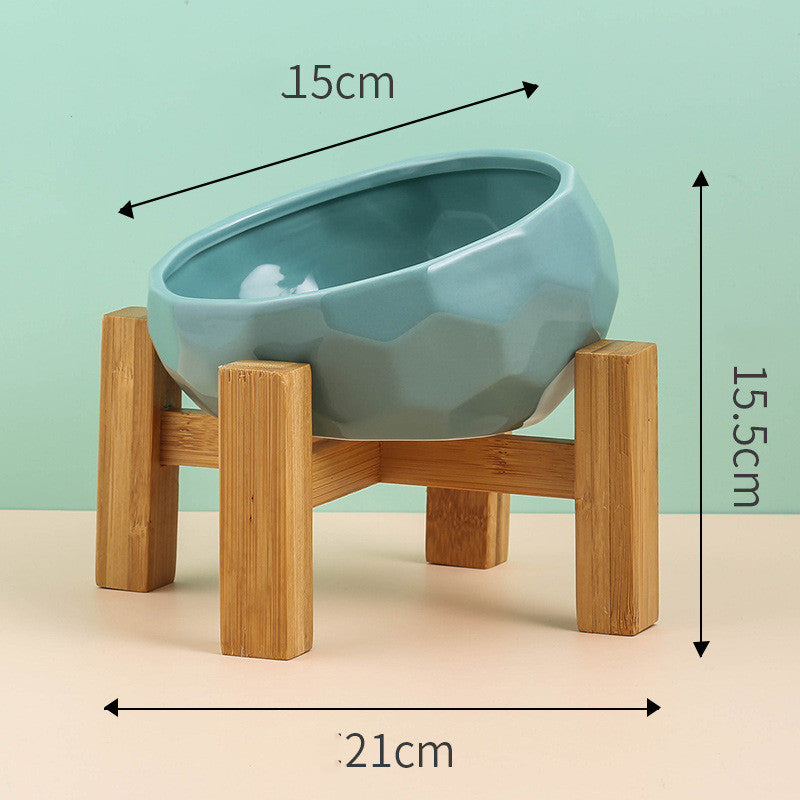 Modern Pet Elevated Ceramic Bowl
