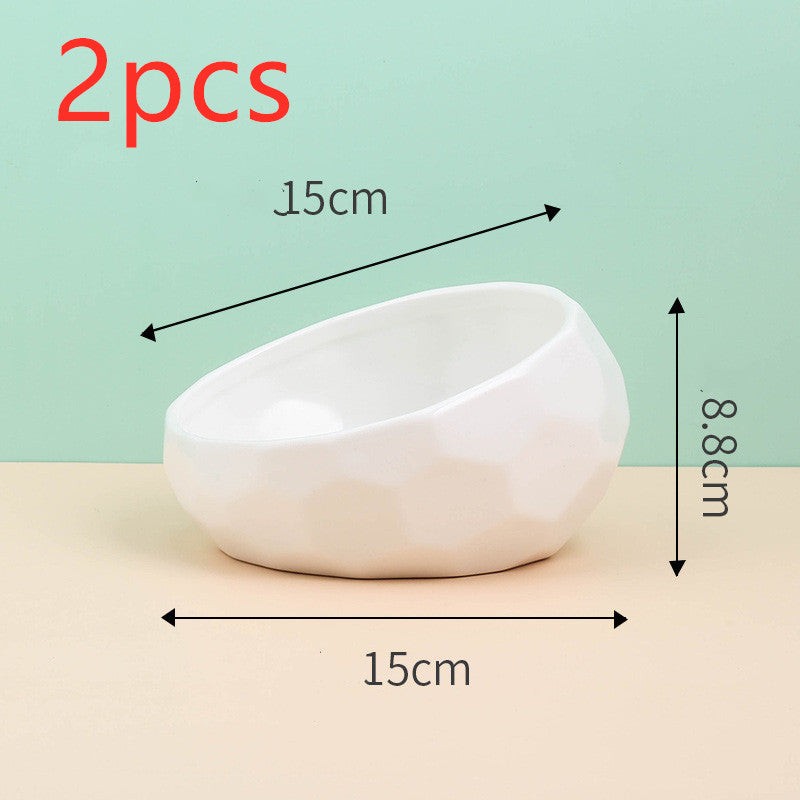 Modern Pet Elevated Ceramic Bowl
