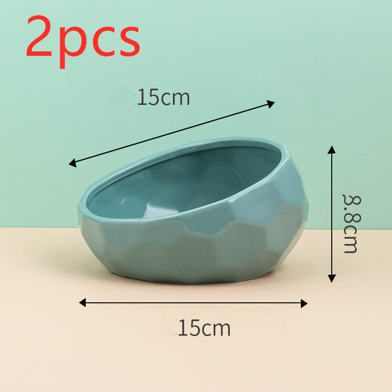 Modern Pet Elevated Ceramic Bowl