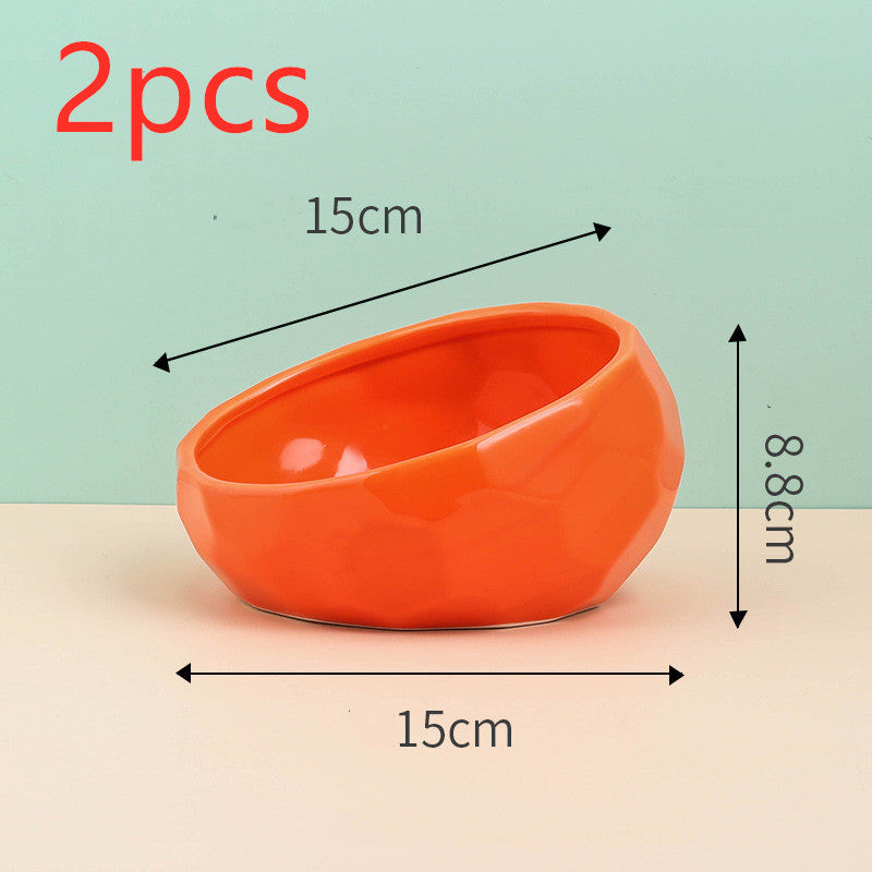Modern Pet Elevated Ceramic Bowl