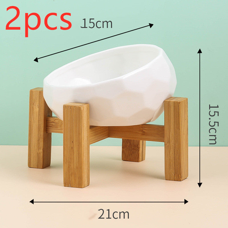 Modern Pet Elevated Ceramic Bowl
